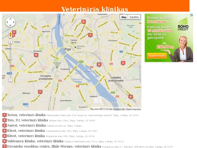 Fera, veterinārā klīnika, SIA